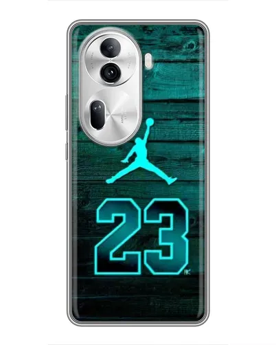 Чехол для OPPO Reno 11 Pro 5G с картинкой «Jordan Cyan 23» Чехол для OPPO Reno 11 Pro 5G с картинкой «Jordan Cyan 23»
