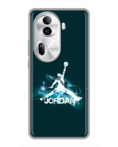 Чехол для OPPO Reno 11 Pro 5G с картинкой «Jordan Blue Fire» Чехол для OPPO Reno 11 Pro 5G с картинкой «Jordan Blue Fire»
