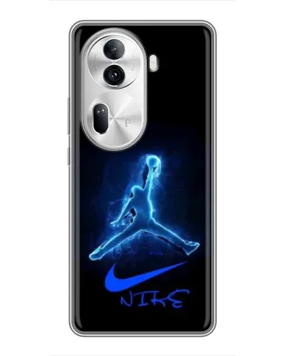 Чехол для OPPO Reno 11 Pro 5G с картинкой «Jordan Neon Blue» Чехол для OPPO Reno 11 Pro 5G с картинкой «Jordan Neon Blue»
