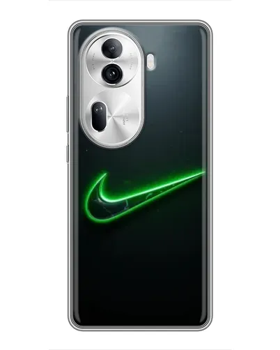 Чехол для OPPO Reno 11 Pro 5G с картинкой «Неоновый контур Nike» Чехол для OPPO Reno 11 Pro 5G с картинкой «Неоновый контур Nike»