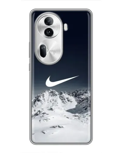 Чехол для OPPO Reno 11 Pro 5G с картинкой «Nike — зимние горы» Чехол для OPPO Reno 11 Pro 5G с картинкой «Nike — зимние горы»