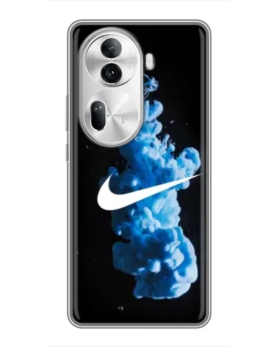 Чехол для OPPO Reno 11 Pro 5G с картинкой «Nike и синий дым» Чехол для OPPO Reno 11 Pro 5G с картинкой «Nike и синий дым»