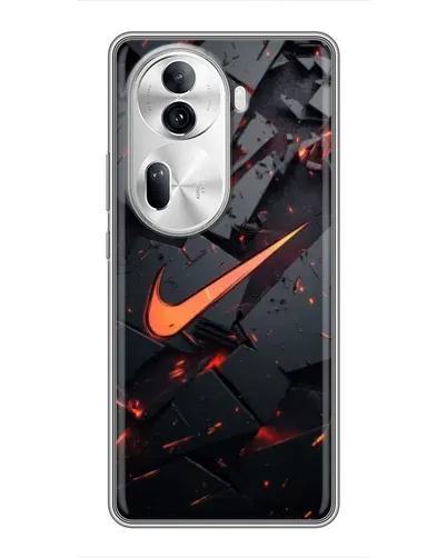 Чехол для OPPO Reno 11 Pro 5G с картинкой «Nike — эффект разломов» Чехол для OPPO Reno 11 Pro 5G с картинкой «Nike — эффект разломов»