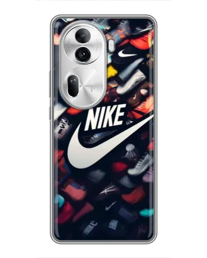 Чехол для OPPO Reno 11 Pro 5G с картинкой «Коллекция кроссовок Nike» Чехол для OPPO Reno 11 Pro 5G с картинкой «Коллекция кроссовок Nike»