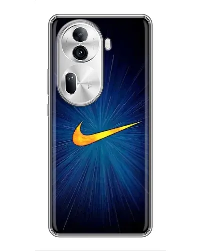 Чехол для OPPO Reno 11 Pro 5G с картинкой «Синий пульс Nike» Чехол для OPPO Reno 11 Pro 5G с картинкой «Синий пульс Nike»