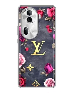 Чехол для OPPO Reno 11 Pro 5G с картинкой «Цветочный Louis Vuitton»