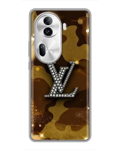 Чехол для OPPO Reno 11 Pro 5G с картинкой «Камуфляжный Louis Vuitton»