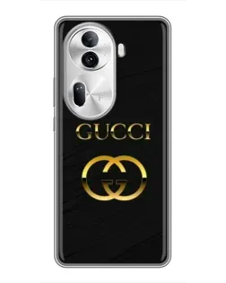 Чехол для OPPO Reno 11 Pro 5G с картинкой «Золотой логотип Gucci» Чехол для OPPO Reno 11 Pro 5G с картинкой «Золотой логотип Gucci»