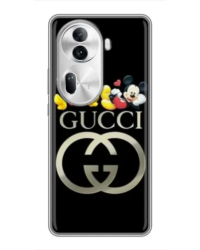 Чехол для OPPO Reno 11 Pro 5G с картинкой «Gucci — герои Disney»