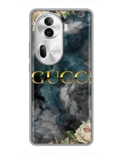 Чехол для OPPO Reno 11 Pro 5G с картинкой «Абстрактные цветы Gucci» Чехол для OPPO Reno 11 Pro 5G с картинкой «Абстрактные цветы Gucci»