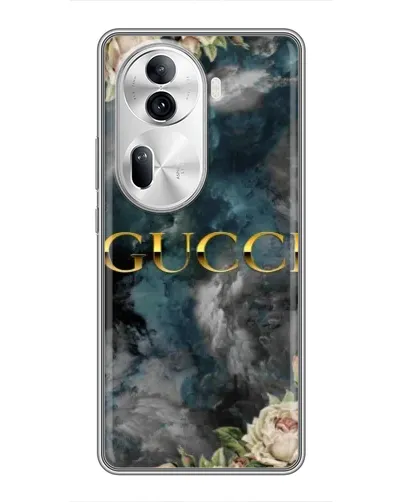 Чехол для OPPO Reno 11 Pro 5G с картинкой «Абстрактные цветы Gucci»