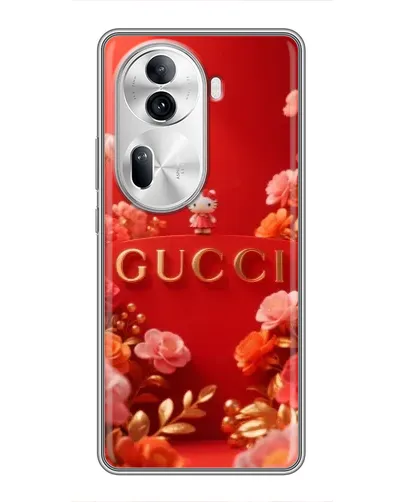 Чехол для OPPO Reno 11 Pro 5G с картинкой «Gucci — золотой сад»