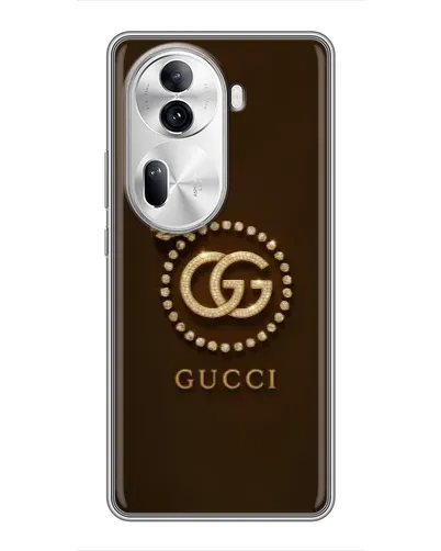 Чехол для OPPO Reno 11 Pro 5G с картинкой «Gucci — золотая бабочка»