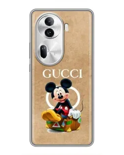Чехол для OPPO Reno 11 Pro 5G с картинкой «Микки Маус Gucci — крафт» Чехол для OPPO Reno 11 Pro 5G с картинкой «Микки Маус Gucci — крафт»