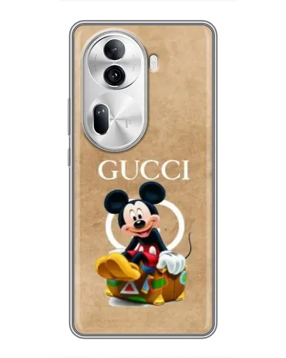 Чехол для OPPO Reno 11 Pro 5G с картинкой «Микки Маус Gucci — крафт»