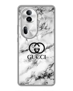 Чехол для OPPO Reno 11 Pro 5G с картинкой «Gucci — мраморный шик» Чехол для OPPO Reno 11 Pro 5G с картинкой «Gucci — мраморный шик»