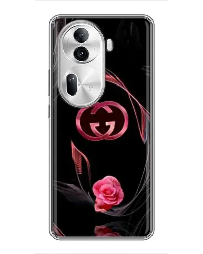 Чехол для OPPO Reno 11 Pro 5G с картинкой «Gucci — неоновая роза»