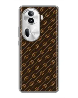 Чехол для OPPO Reno 11 Pro 5G с картинкой «Gucci — золотые диагонали» Чехол для OPPO Reno 11 Pro 5G с картинкой «Gucci — золотые диагонали»