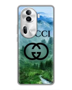 Чехол для OPPO Reno 11 Pro 5G с картинкой «Gucci — горный пейзаж» Чехол для OPPO Reno 11 Pro 5G с картинкой «Gucci — горный пейзаж»