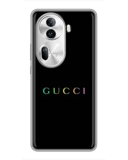 Чехол для OPPO Reno 11 Pro 5G с картинкой «Gucci — неоновый минимализм» Чехол для OPPO Reno 11 Pro 5G с картинкой «Gucci — неоновый минимализм»