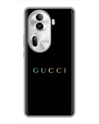 Чехол для OPPO Reno 11 Pro 5G с картинкой «Gucci — неоновый минимализм» Чехол для OPPO Reno 11 Pro 5G с картинкой «Gucci — неоновый минимализм»