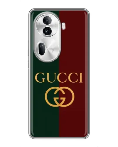 Чехол для OPPO Reno 11 Pro 5G с картинкой «Gucci — темно-зеленый градиент» Чехол для OPPO Reno 11 Pro 5G с картинкой «Gucci — темно-зеленый градиент»