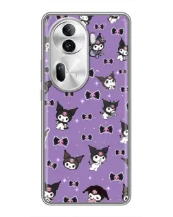Чехол для OPPO Reno 11 Pro 5G с картинкой «Kuromi — паттерн»