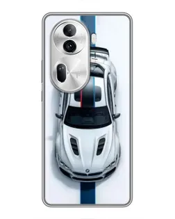 Чехол для OPPO Reno 11 Pro 5G с картинкой «Вид сверху — BMW M» Чехол для OPPO Reno 11 Pro 5G с картинкой «Вид сверху — BMW M»