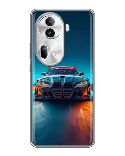 Чехол для OPPO Reno 11 Pro 5G с картинкой «BMW — огни неона» Чехол для OPPO Reno 11 Pro 5G с картинкой «BMW — огни неона»