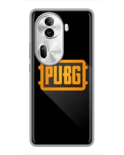 Чехол для OPPO Reno 11 Pro 5G с картинкой «PUBG — рамка лого» Чехол для OPPO Reno 11 Pro 5G с картинкой «PUBG — рамка лого»