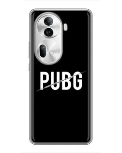 Чехол для OPPO Reno 11 Pro 5G с картинкой «PUBG — белый логотип» Чехол для OPPO Reno 11 Pro 5G с картинкой «PUBG — белый логотип»