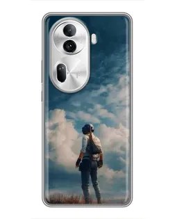 Чехол для OPPO Reno 11 Pro 5G с картинкой «Герой PUBG на скале» Чехол для OPPO Reno 11 Pro 5G с картинкой «Герой PUBG на скале»
