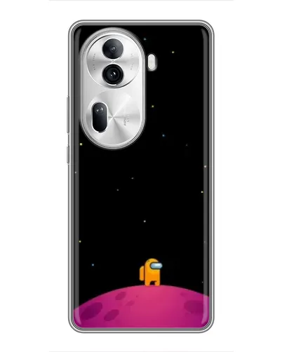 Чехол для OPPO Reno 11 Pro 5G с картинкой «Одинокий герой на планете»