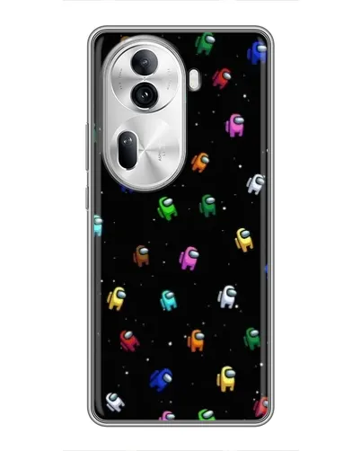 Чехол для OPPO Reno 11 Pro 5G с картинкой «Экипаж Among Us»