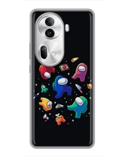 Чехол для OPPO Reno 11 Pro 5G с картинкой «Among Us космос» Чехол для OPPO Reno 11 Pro 5G с картинкой «Among Us космос»