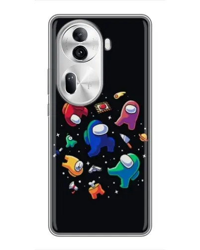 Чехол для OPPO Reno 11 Pro 5G с картинкой «Among Us космос»