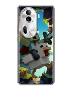 Чехол для OPPO Reno 11 Pro 5G с картинкой «Стив и гусь»