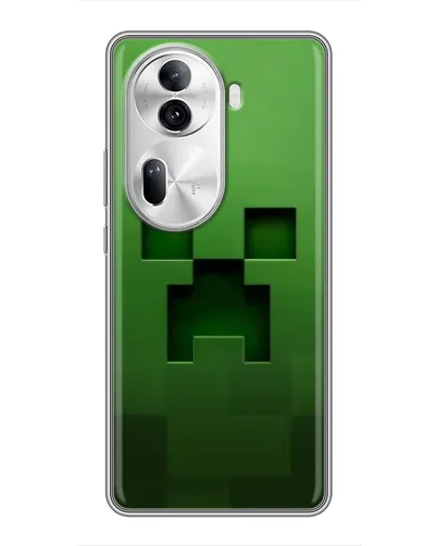 Чехол для OPPO Reno 11 Pro 5G с картинкой «Крипер микро-дизайн»