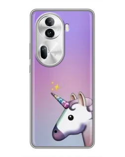 Чехол для OPPO Reno 11 Pro 5G с картинкой «Единорог градиент»