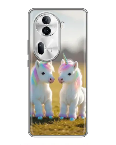 Чехол для OPPO Reno 11 Pro 5G с картинкой «Пара единорогов» Чехол для OPPO Reno 11 Pro 5G с картинкой «Пара единорогов»