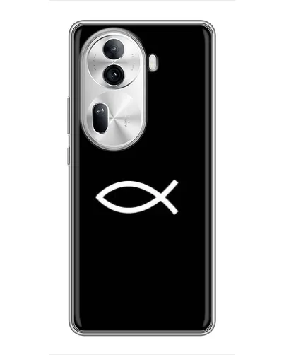 Чехол для OPPO Reno 11 Pro 5G с картинкой «Символ рыбы Jesus» Чехол для OPPO Reno 11 Pro 5G с картинкой «Символ рыбы Jesus»