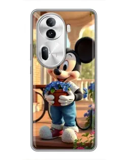 Чехол для OPPO Reno 11 Pro 5G с картинкой «Микки садовод»