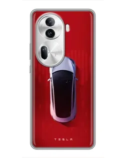 Чехол для OPPO Reno 11 Pro 5G с картинкой «Tesla Top View» Чехол для OPPO Reno 11 Pro 5G с картинкой «Tesla Top View»