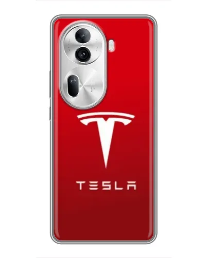 Чехол для OPPO Reno 11 Pro 5G с картинкой «Tesla Red Classic»