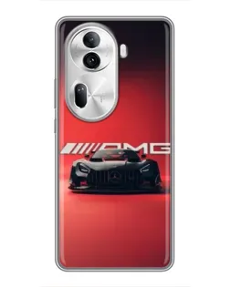 Чехол для OPPO Reno 11 Pro 5G с картинкой «Mercedes AMG — красная линия»