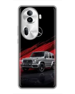 Чехол для OPPO Reno 11 Pro 5G с картинкой «Mercedes G-Class красный»