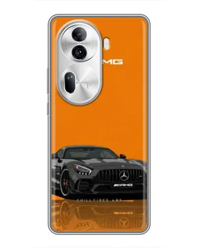 Чехол для OPPO Reno 11 Pro 5G с картинкой «Оранжевый Mercedes AMG» Чехол для OPPO Reno 11 Pro 5G с картинкой «Оранжевый Mercedes AMG»