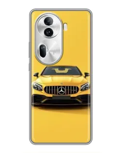 Чехол для OPPO Reno 11 Pro 5G с картинкой «Желтый Mercedes GT»