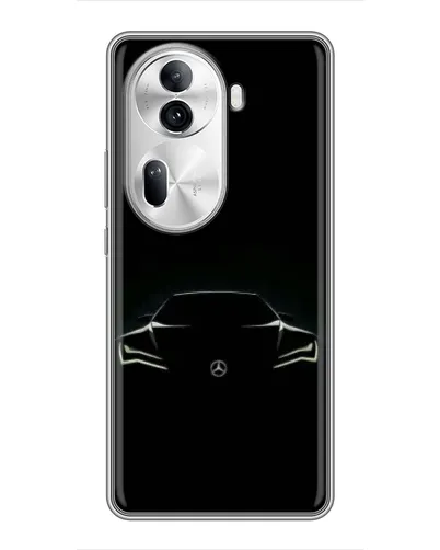 Чехол для OPPO Reno 11 Pro 5G с картинкой «Mercedes — силуэт авто» Чехол для OPPO Reno 11 Pro 5G с картинкой «Mercedes — силуэт авто»