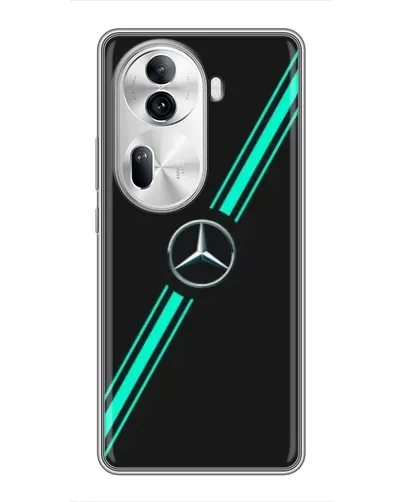 Чехол для OPPO Reno 11 Pro 5G с картинкой «Спортивные линии Mercedes» Чехол для OPPO Reno 11 Pro 5G с картинкой «Спортивные линии Mercedes»